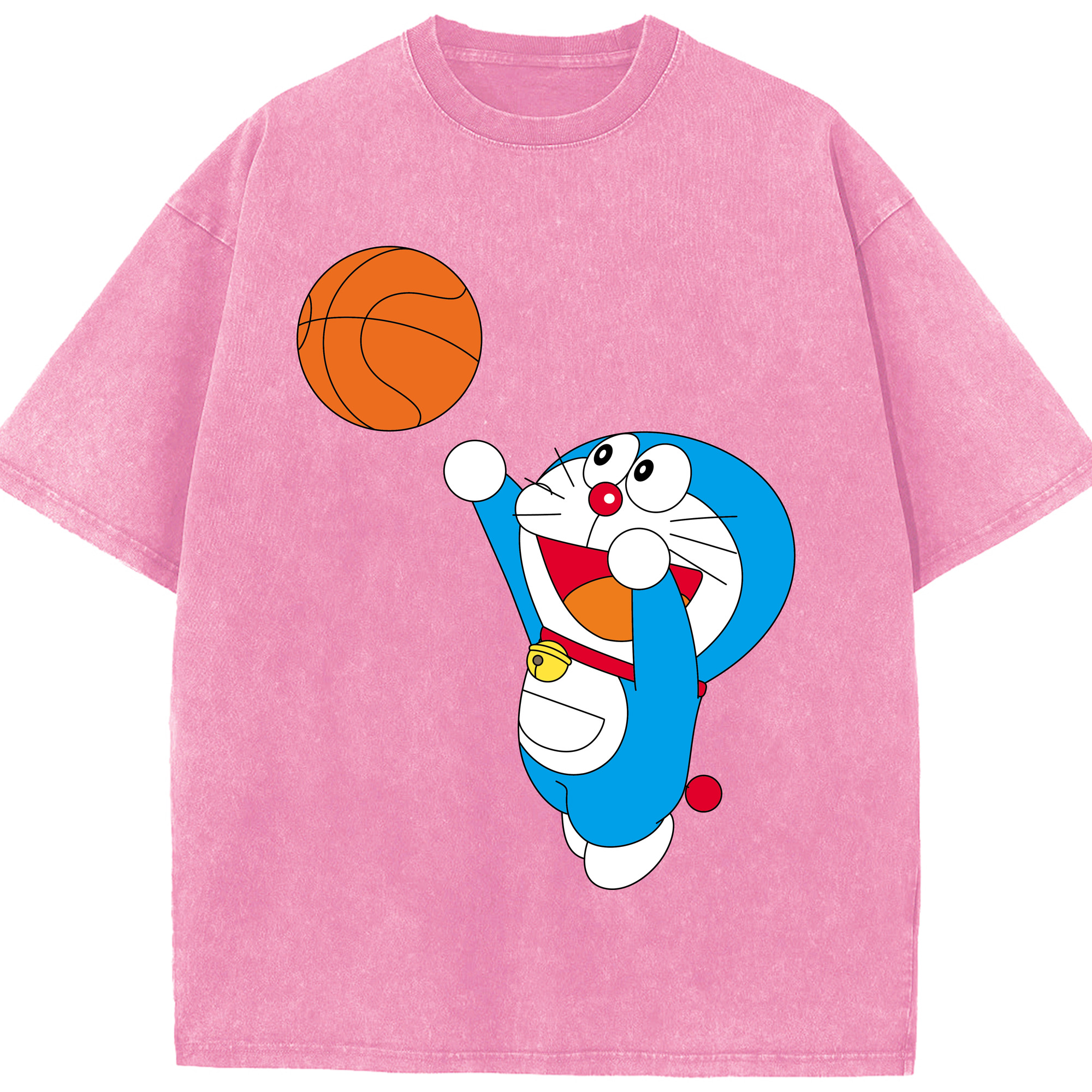 （画像用） ドラえもん Doraemon 綿100% ヴィンテージ風 半袖Tシャツ（フロントプリント）